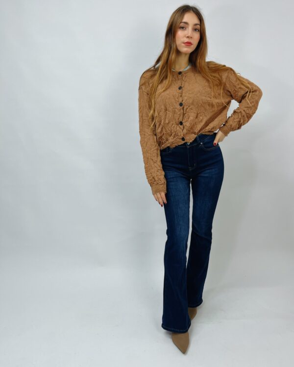 WNDR GRL - Jeans a zampa in denim scuro