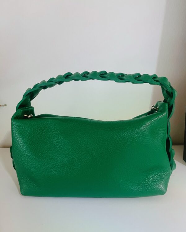 WNDR GRL - Borsa in pelle con manico intrecciato