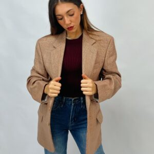 VINTAGE - Giacca sartoriale principe di galles YSL