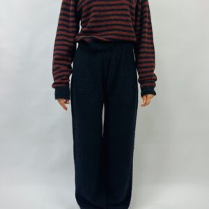 CASHMERE & LANA CAPSULE - Pantalone dritto in lana alpaca