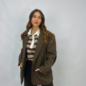 VINTAGE - Giacca sartoriale Harris Tweed