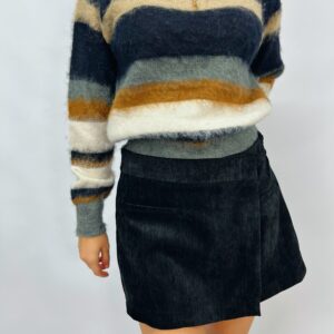 Gonna pantalone scamosciata