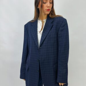 VINTAGE - Giacca sartoriale a quadri YSL