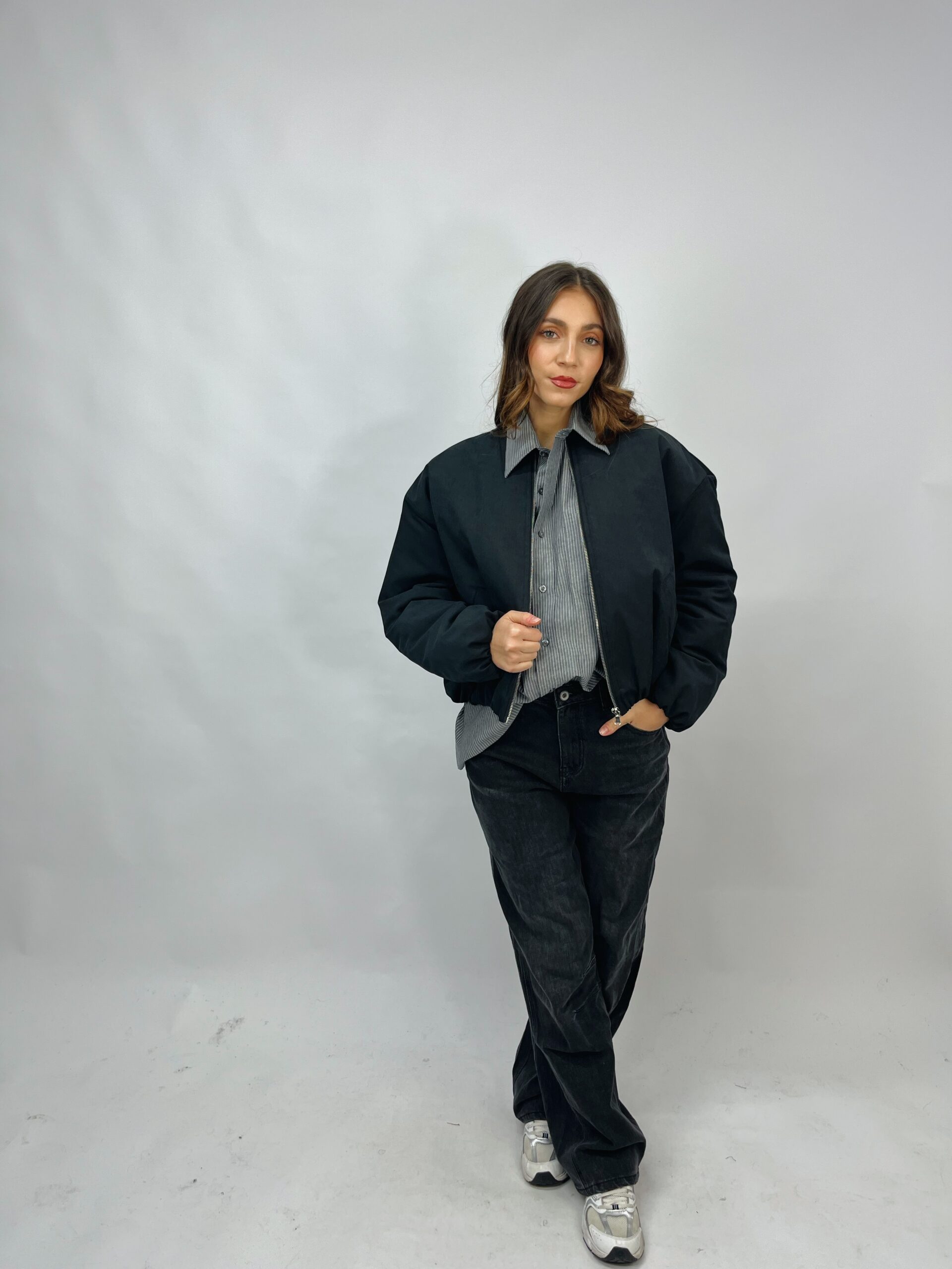 Bomber con interno imbottito e trapuntato - immagine 2