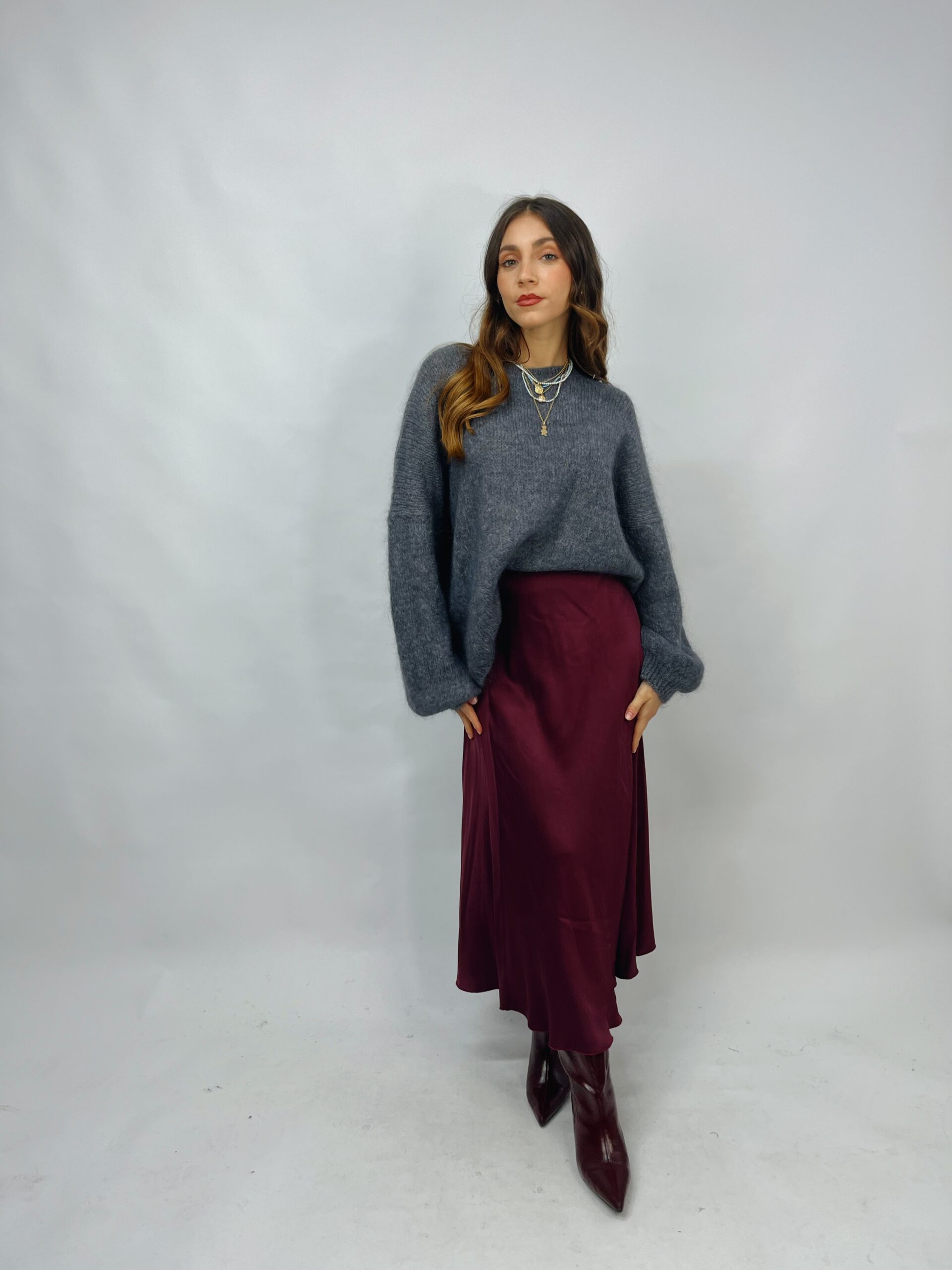 Maglione fit morbido in lana mohair - immagine 3