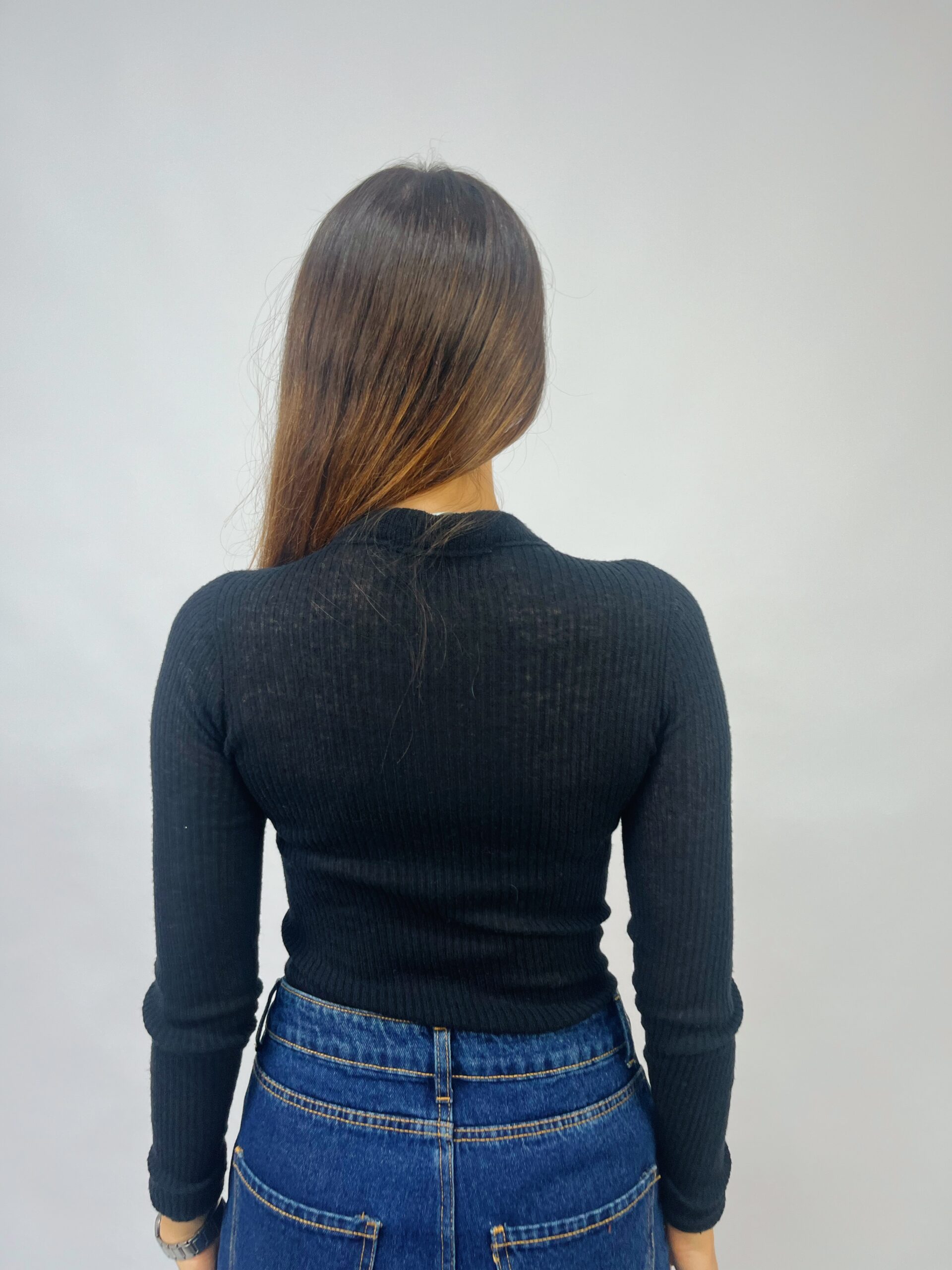 CASHMERE & LANA CAPSULE - Maglia girocollo sottile in lana - immagine 4