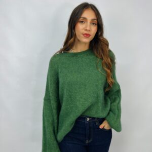 Maglione fit morbido in lana mohair