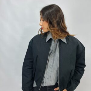 Bomber con interno imbottito e trapuntato