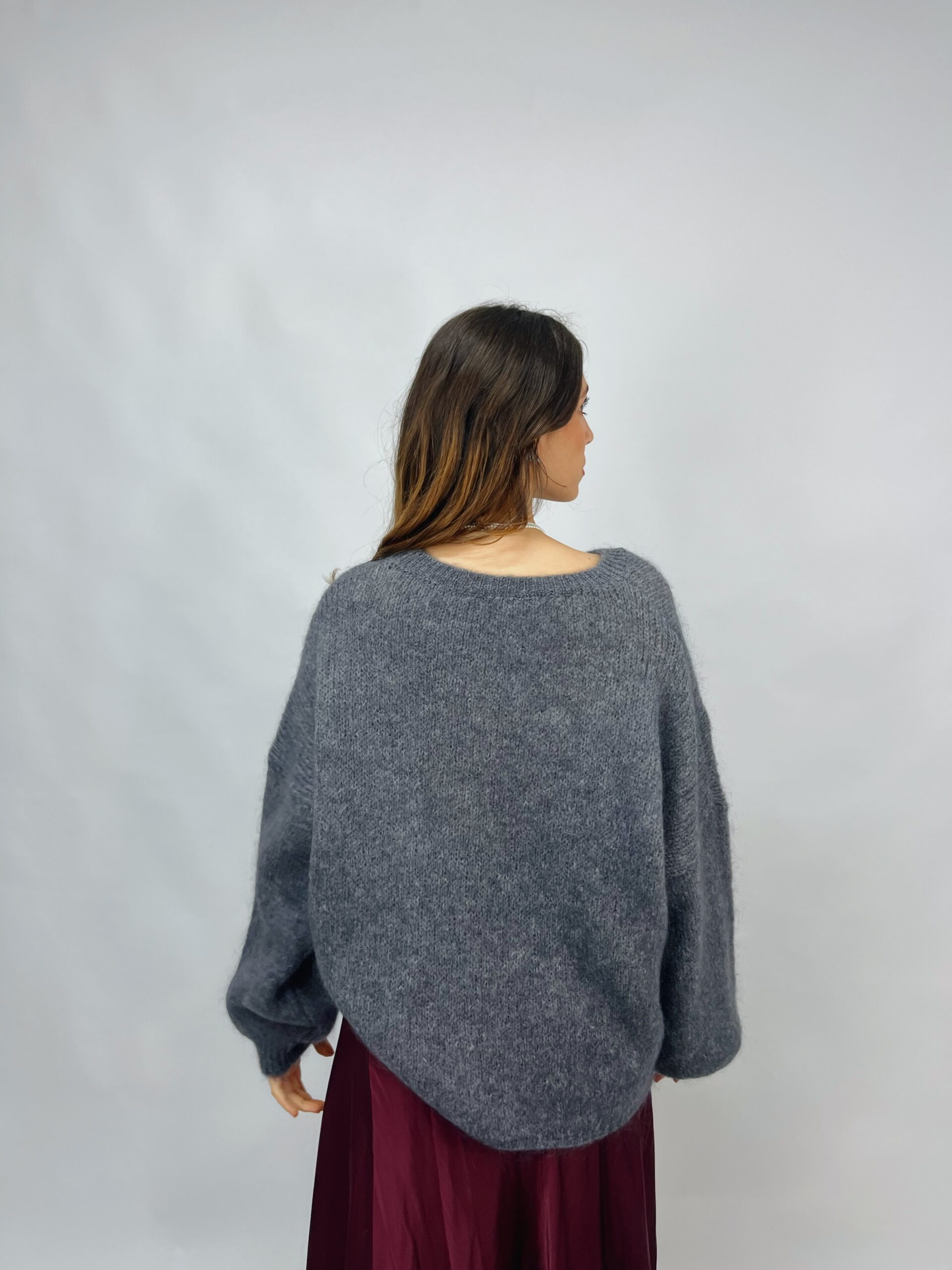 Maglione fit morbido in lana mohair - immagine 2