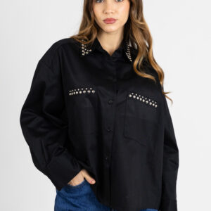 Future Apparel - Camicia boxy borchiata