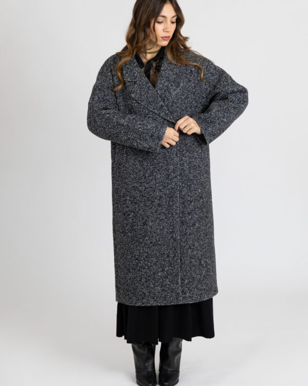 Future Apparel - Cappotto lungo melange in lana