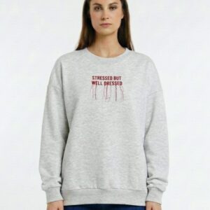 Future Apparel - Felpa girocollo garzata Stressed