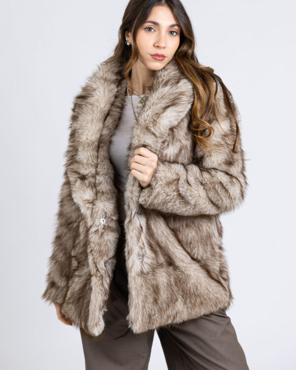 Glamorus - Cappotto pelliccia eco