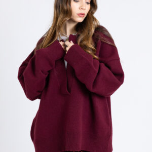 Future Apparel - Maglione con colletto a polo