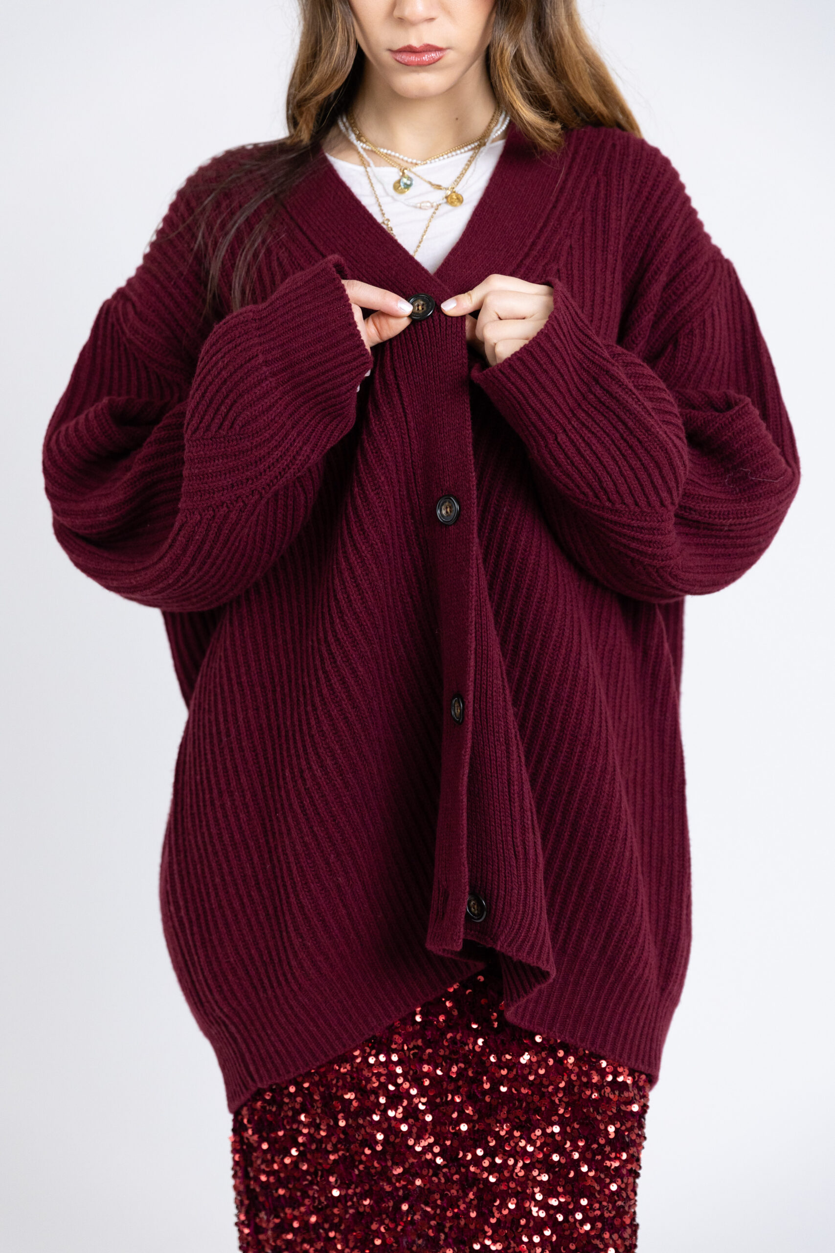 Future Apparel - Cardigan oversize costa inglese - immagine 3