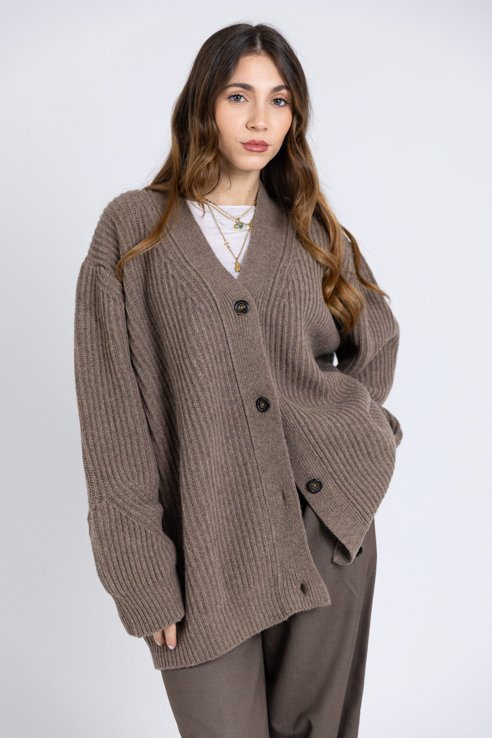 Future Apparel - Cardigan oversize costa inglese