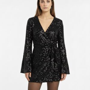 Glamorous - Abito in velluto e paillettes