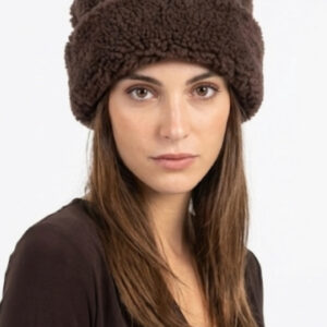 Glamorous - Cappello teddy con risvolto