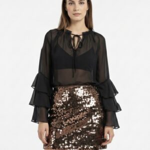 Glamorous - Minigonna in paillettes grandi