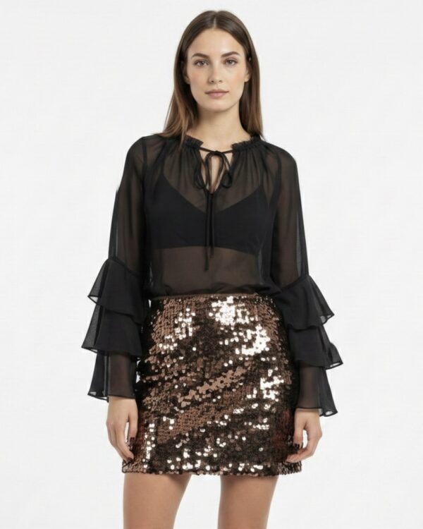 Glamorous - Minigonna in paillettes grandi