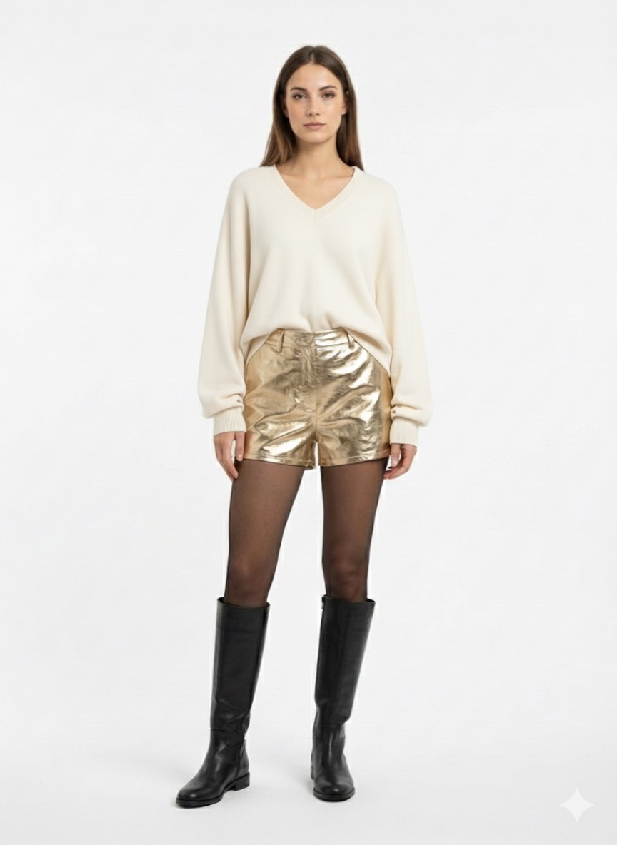 Glamorous - Bermuda in ecopelle