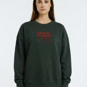 Future Apparel - Felpa girocollo garzata Stressed