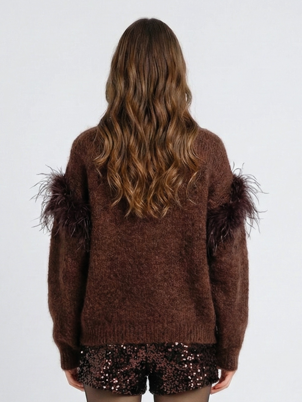 Future Apparel - Maglione in mohair con piume - immagine 2