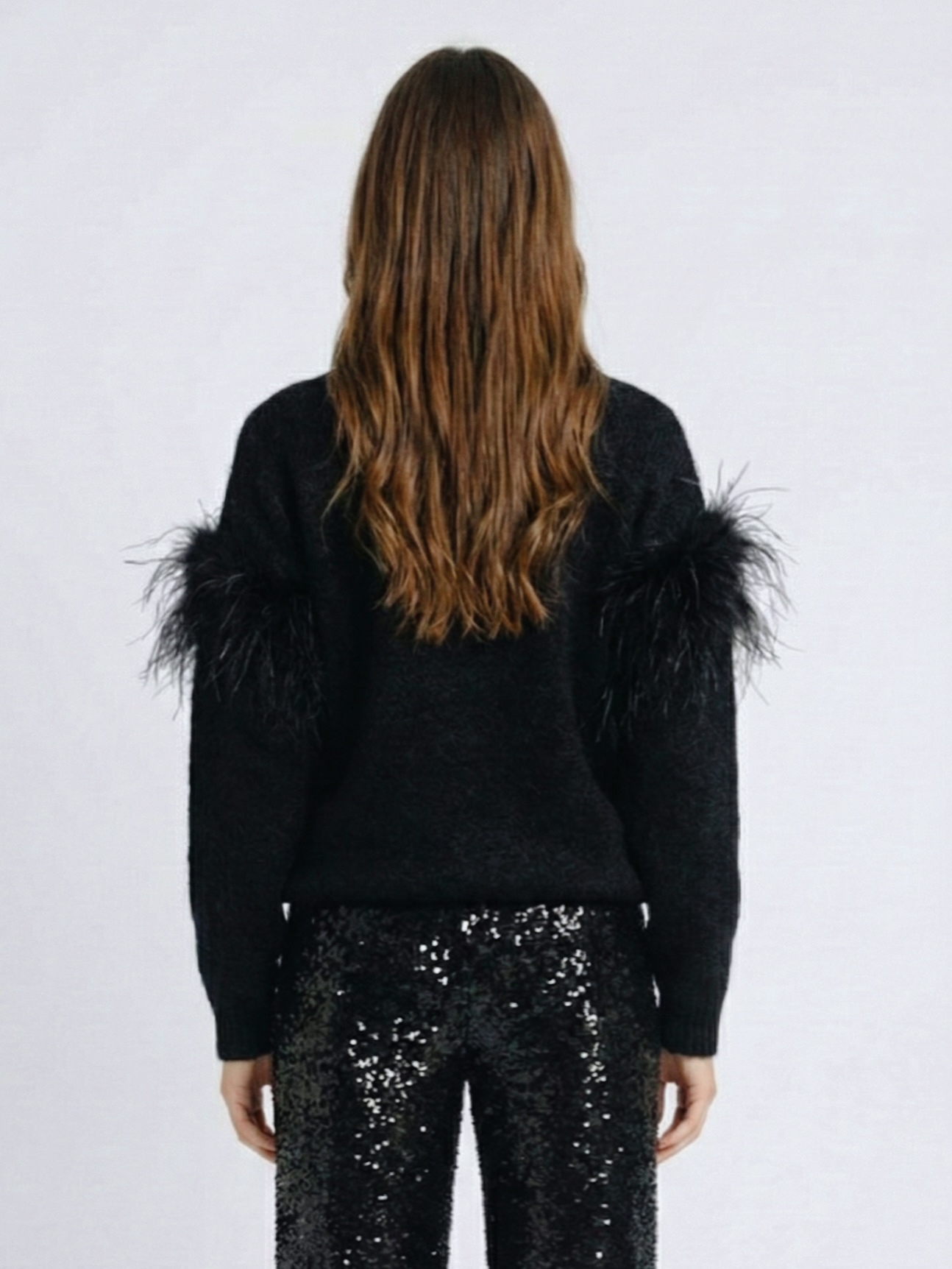 Future Apparel - Maglione in mohair con piume - immagine 2