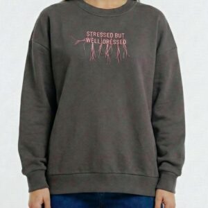 Future Apparel - Felpa girocollo garzata Stressed