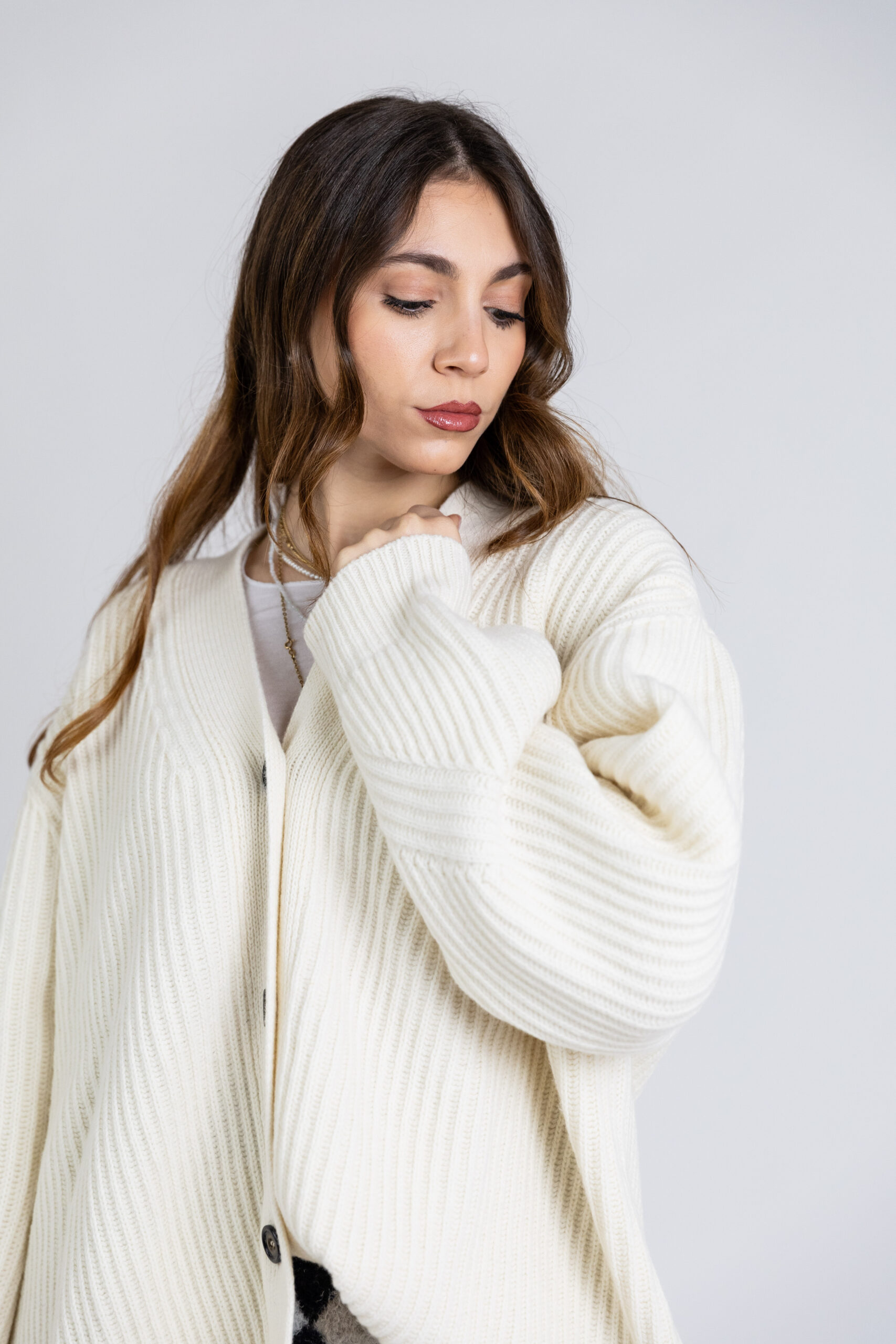 Future Apparel - Cardigan oversize costa inglese