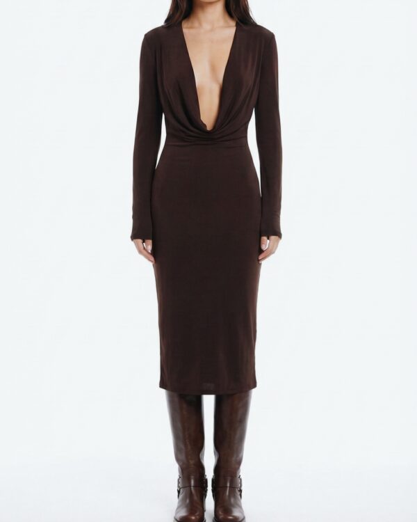 Glamorous - Abito lungo con scollo sceso