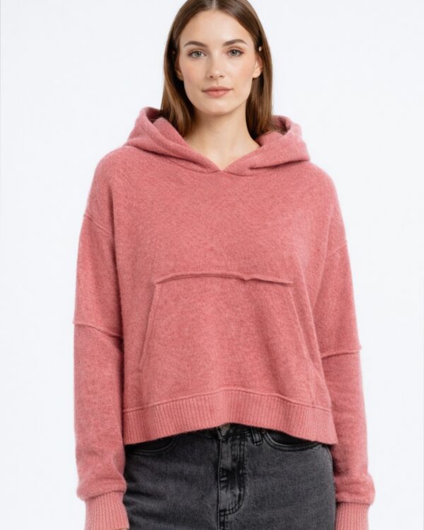 Future Apparel - Maglia con cappuccio in lana alpaca