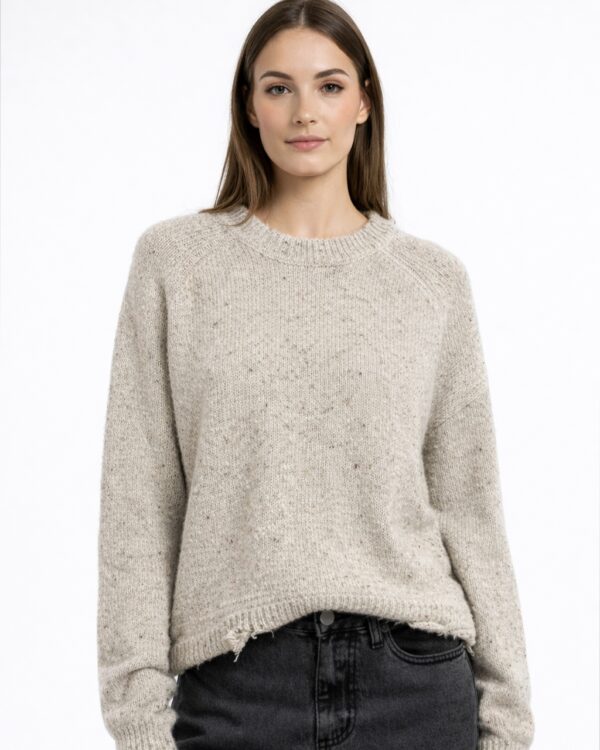 Future Apparel - Maglia girocollo con rotture